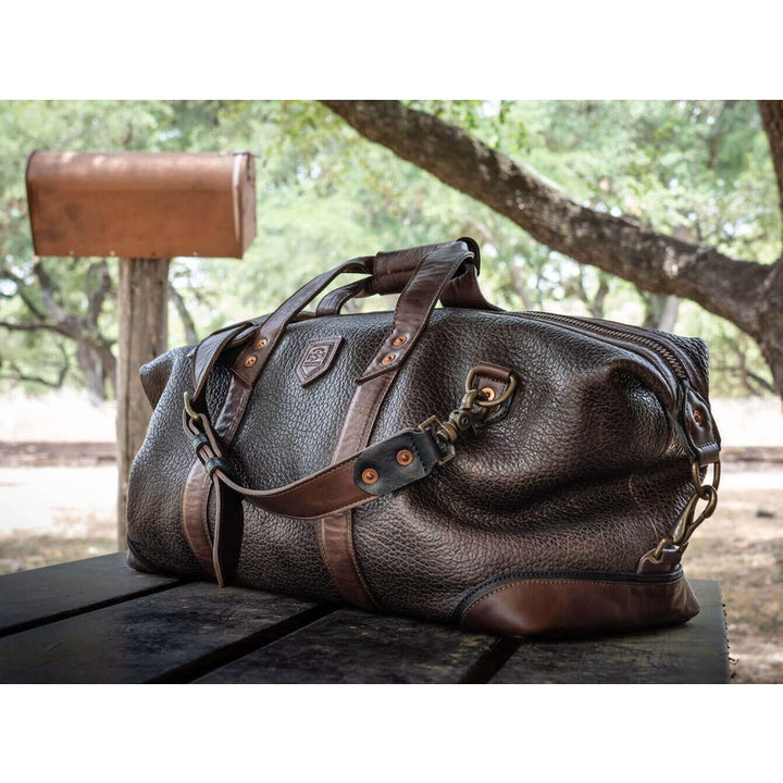 Theodore Leather Weekender Duffle Bag