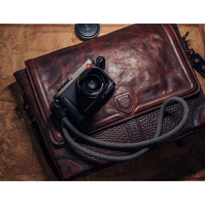 Theodore Leather Messenger Bag