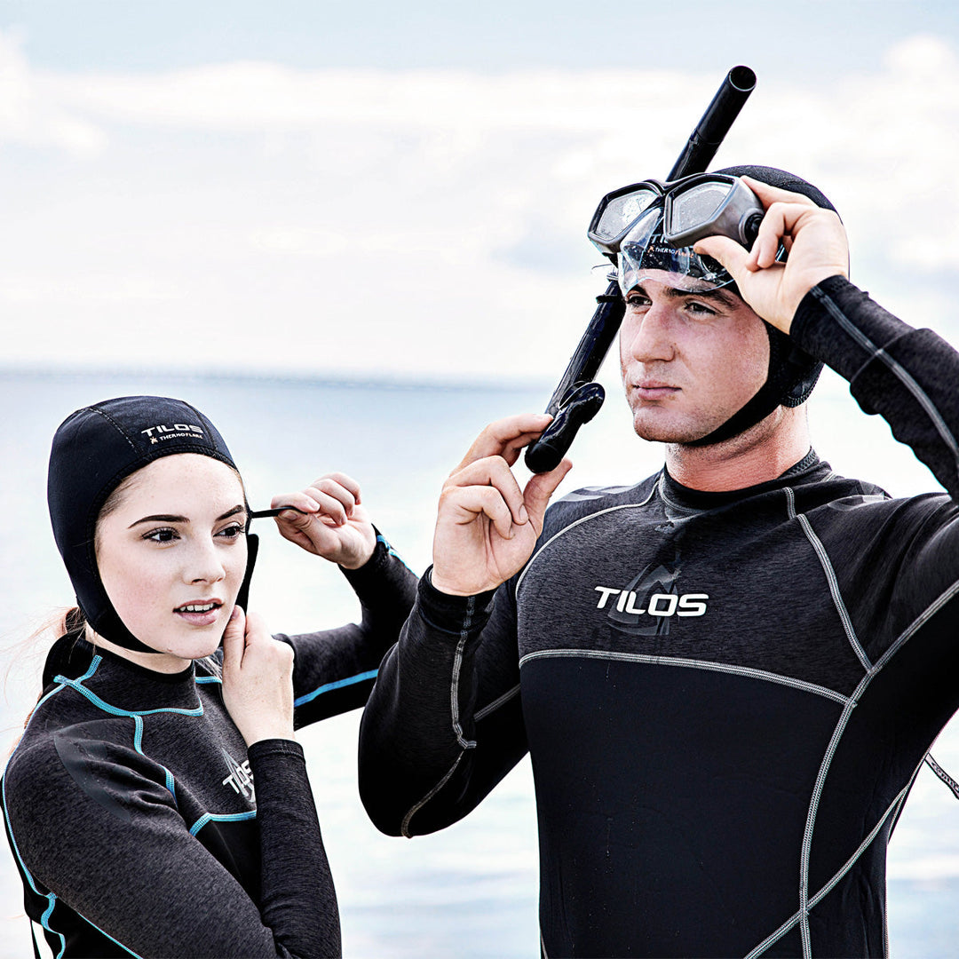 1mm Thermoflare Chin Strap Beanie for Cold Water