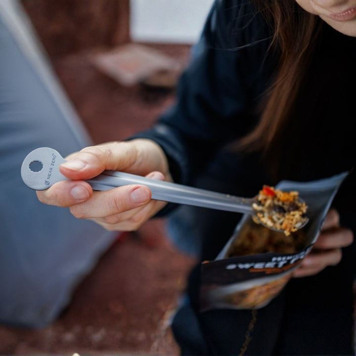 Near Zero Outdoor Gear Titanium Long-Handled Spork