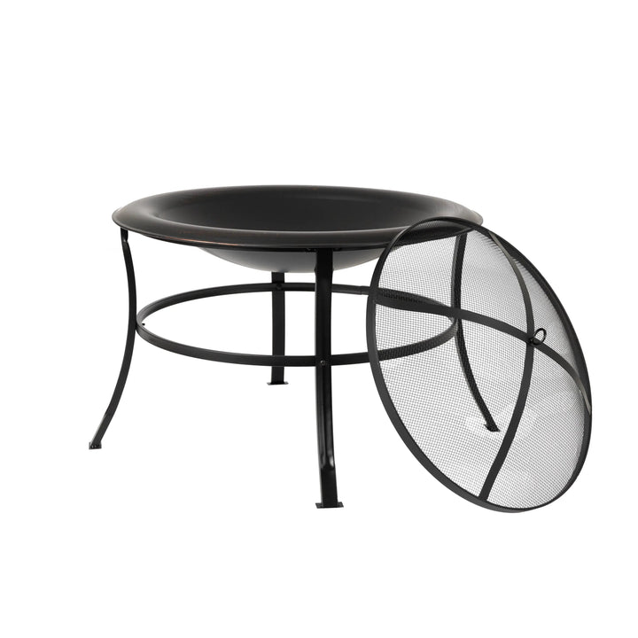 Tokia 30" Round Fire Pit for Outdoor Gatherings