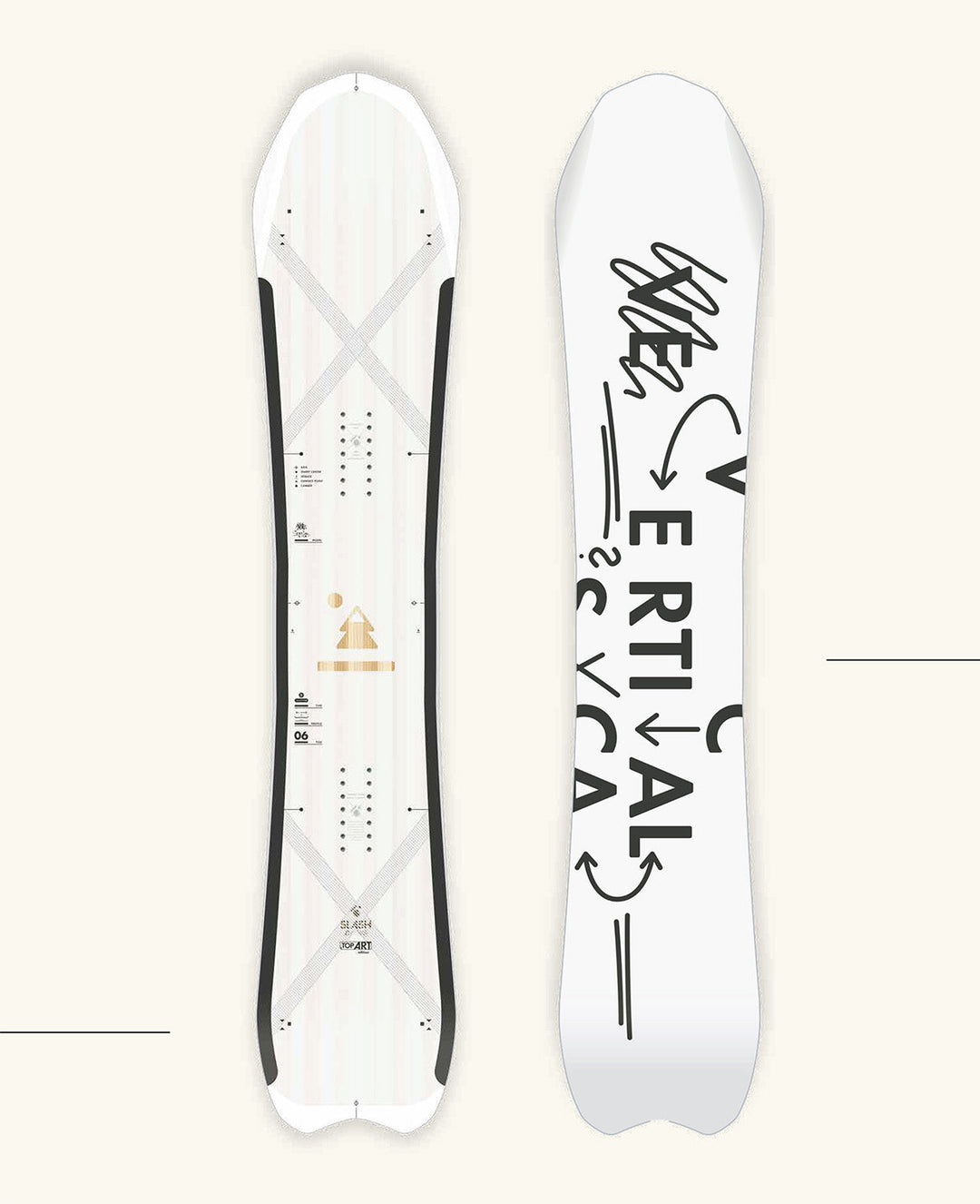 Slash by GiGi - Vertical Snowboard for Powder and Piste