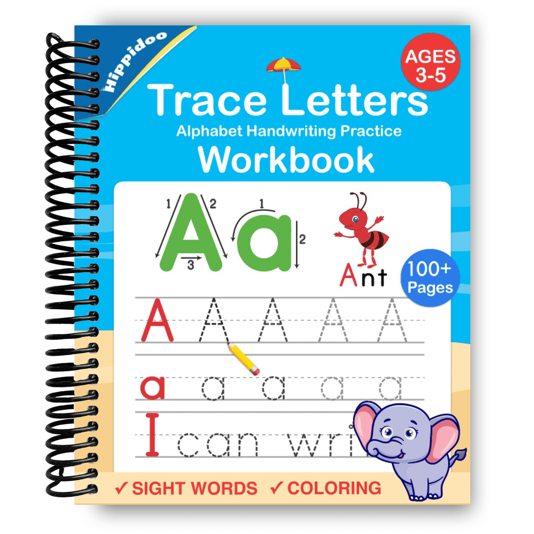 Trace Letters: Alphabet Handwriting Practice Workbook for Kids Spiral Bound