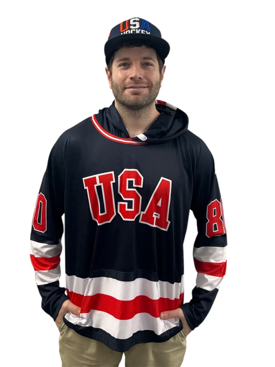 Miracle on Ice USA Hockey Lightweight Navy Hoodie