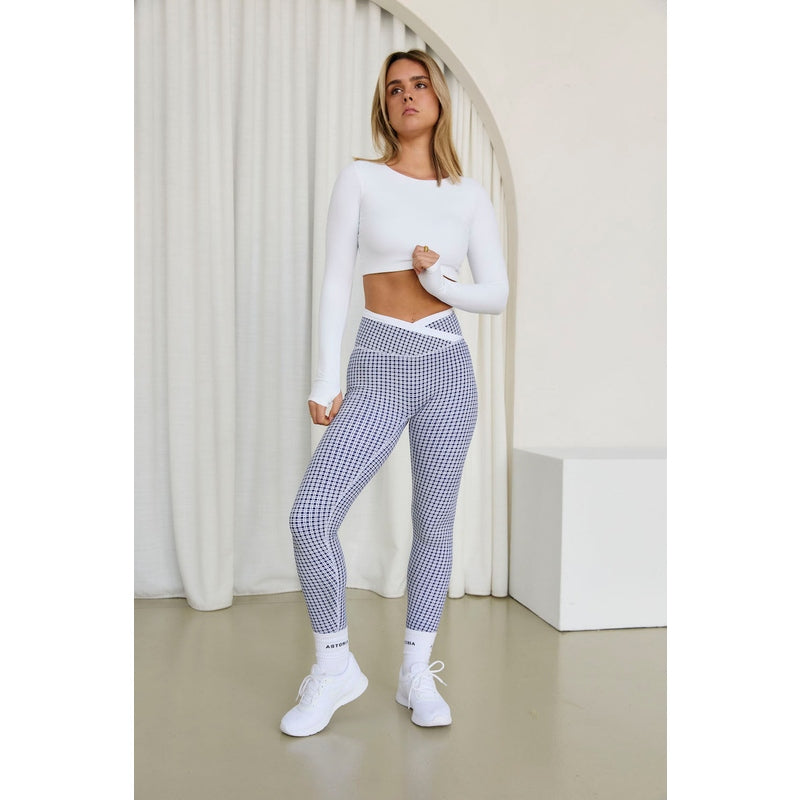 Astoria LIVE LUXE Staple Sleeved Crop - White