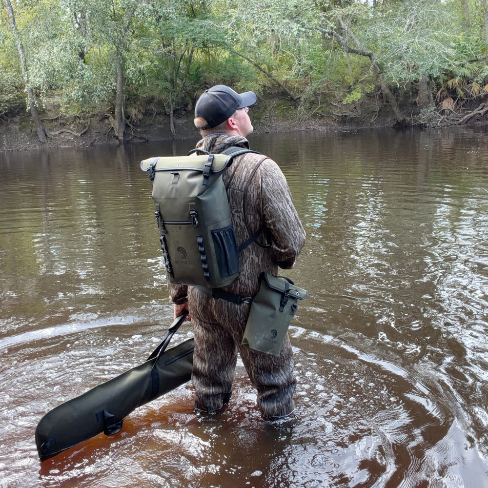 Waterproof Floating Backpack Dry Bag - Olive Night