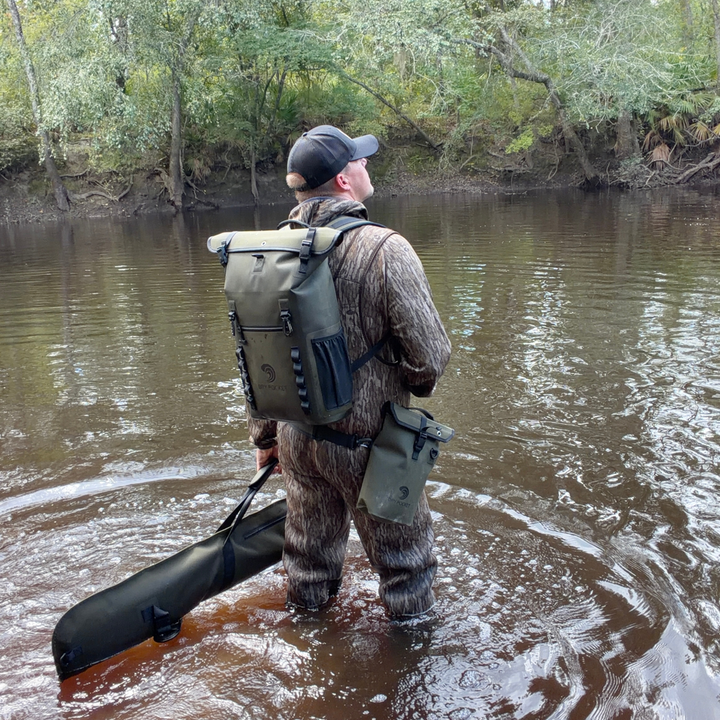 Waterproof Floating Backpack Dry Bag - Olive Night