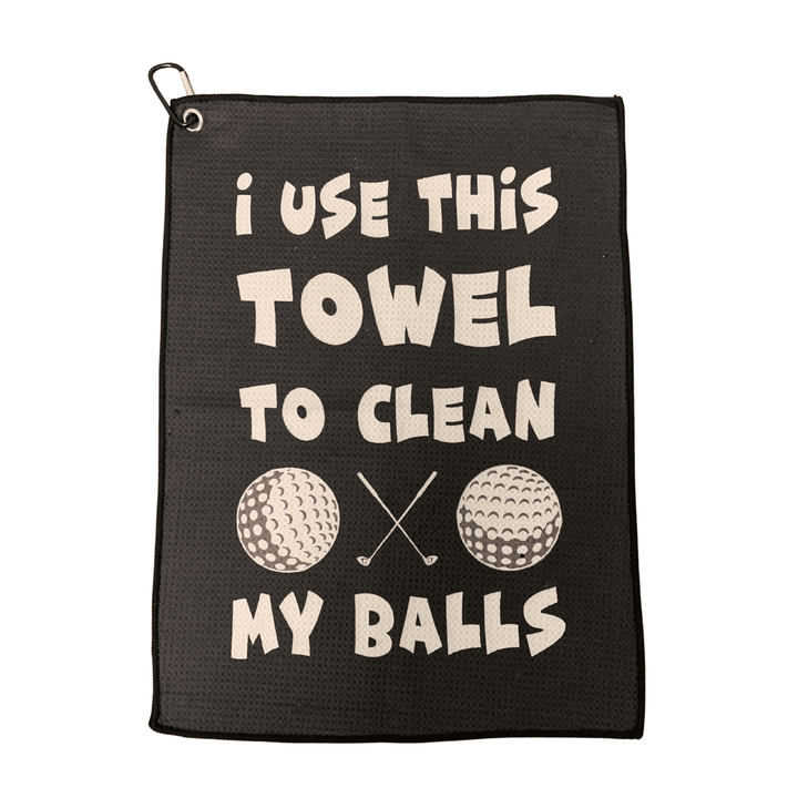 Shank it Golf Clean My Balls Golf Towel Funny Gag Gift