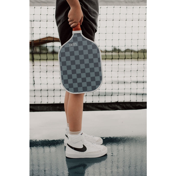 LUXE Blue Checker Paddle