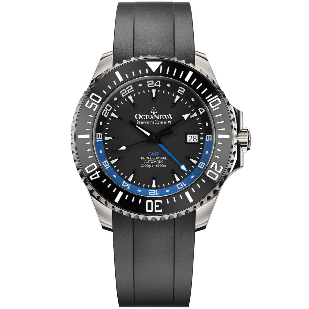 Oceaneva 6000m GMT Dive Watch - Grade 5 Titanium