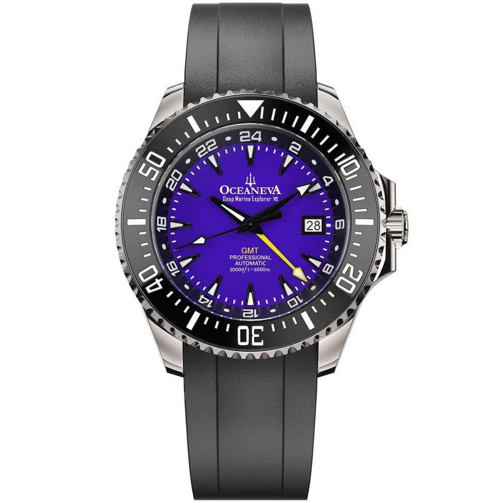 Oceaneva 6000m Deep Marine Explorer Watch with GMT Function