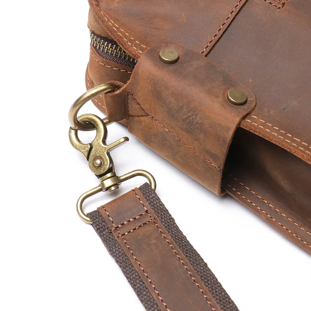 The Viggo Briefcase | Genuine Leather Messenger Bag
