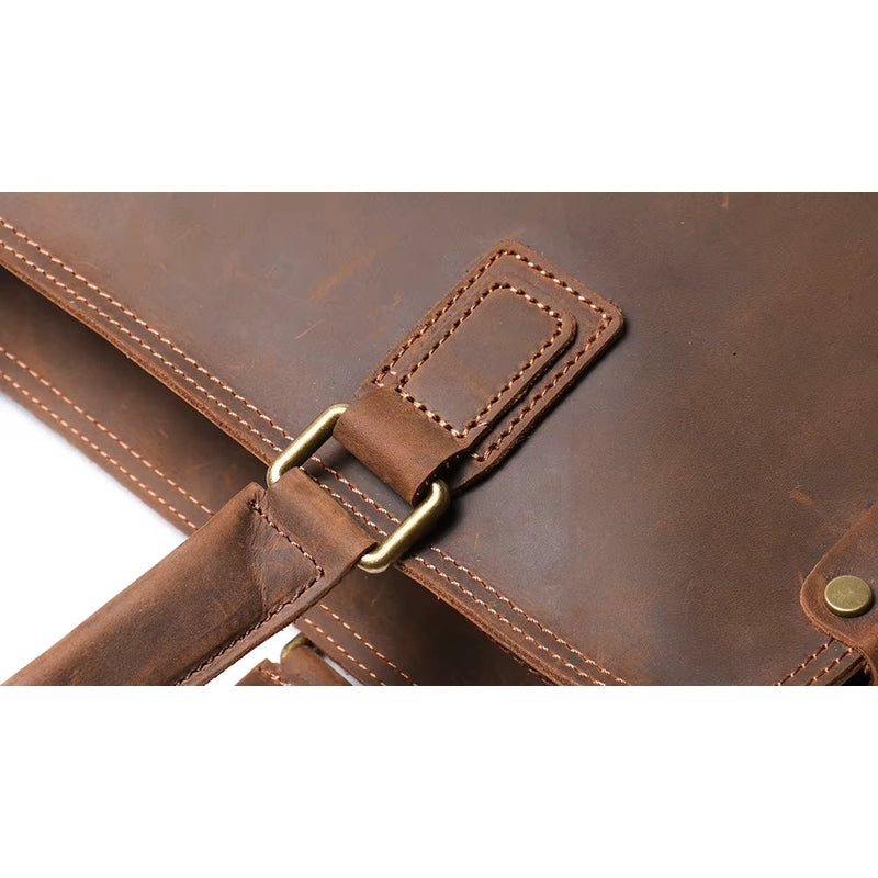 The Viggo Briefcase | Genuine Leather Messenger Bag