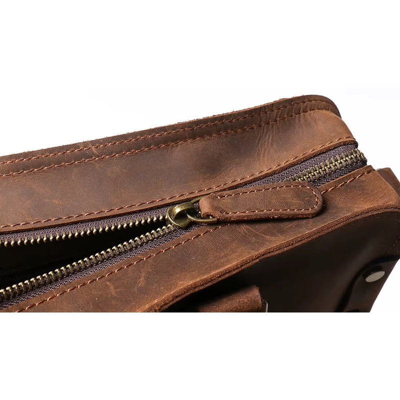 The Viggo Briefcase | Genuine Leather Messenger Bag
