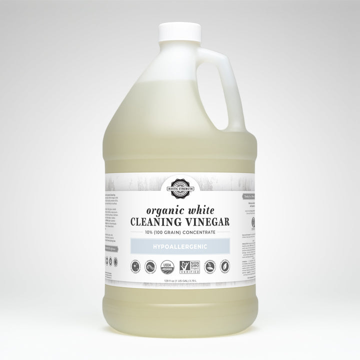 Rustic Strength Organic White Cleaning Vinegar Concentrate | 10% 100 grain