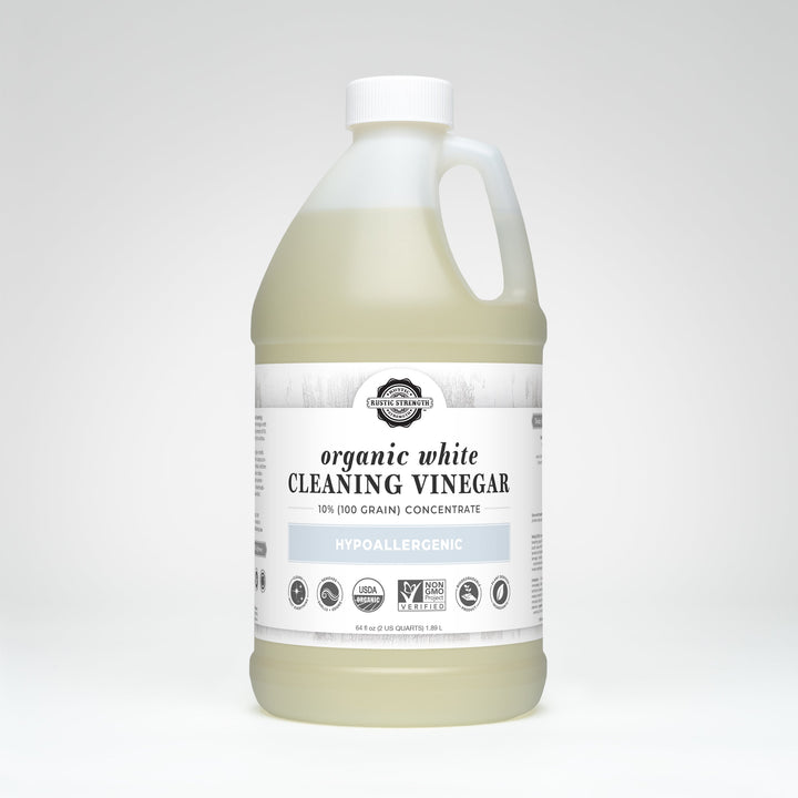 Rustic Strength Organic White Cleaning Vinegar Concentrate | 10% 100 grain