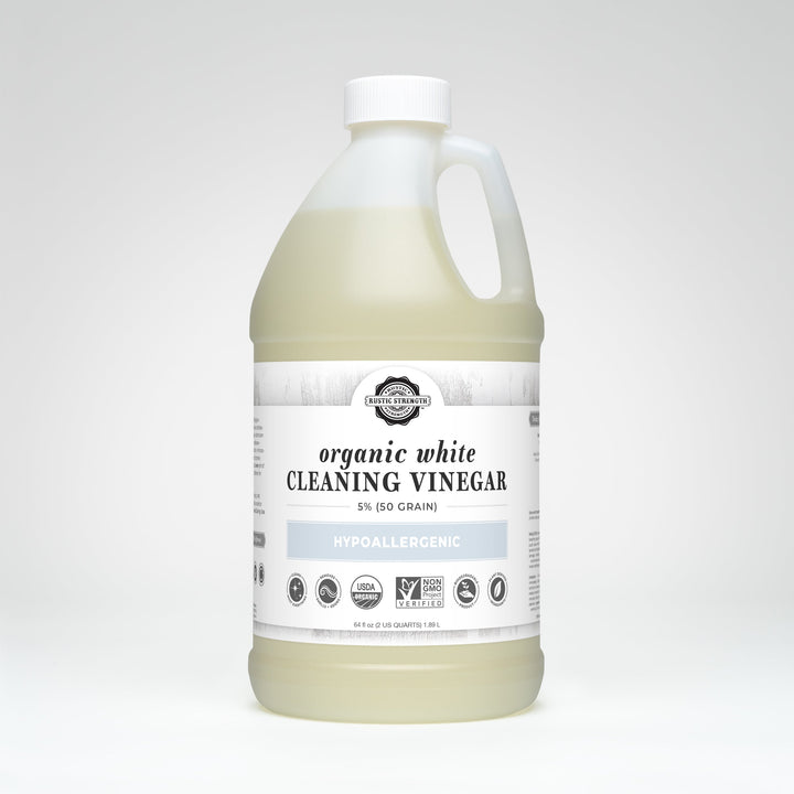 Rustic Strength Organic White Cleaning Vinegar | 5% 50 grain