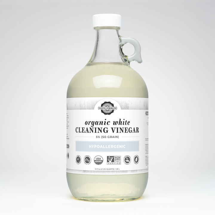 Rustic Strength Organic White Cleaning Vinegar | 5% 50 grain