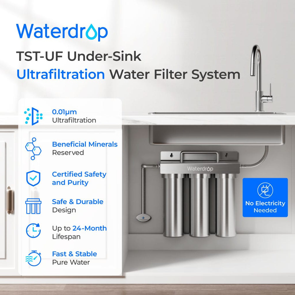 6-Stage Under Sink Water Filter System - Waterdrop TST-UF