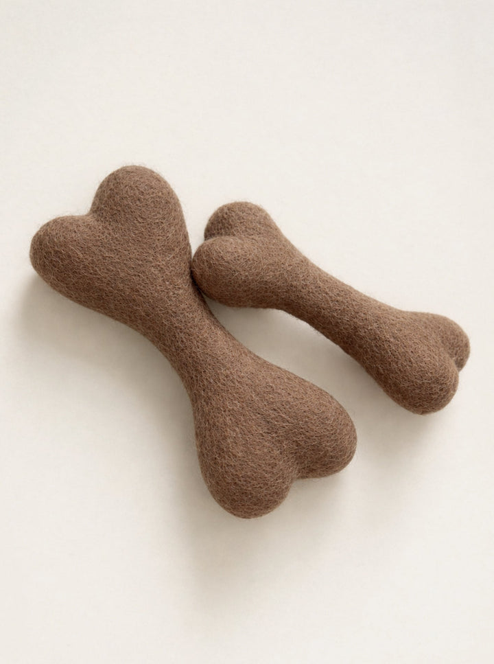 Wool Bone Dog Toy by MODERNBEAST and House of Sploot