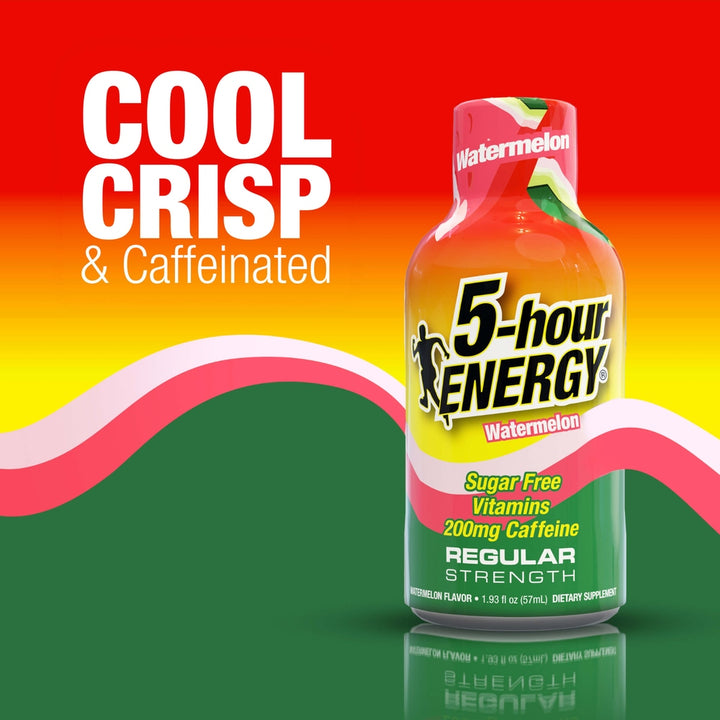 Watermelon Flavor Regular Strength 5-hour ENERGY Shots