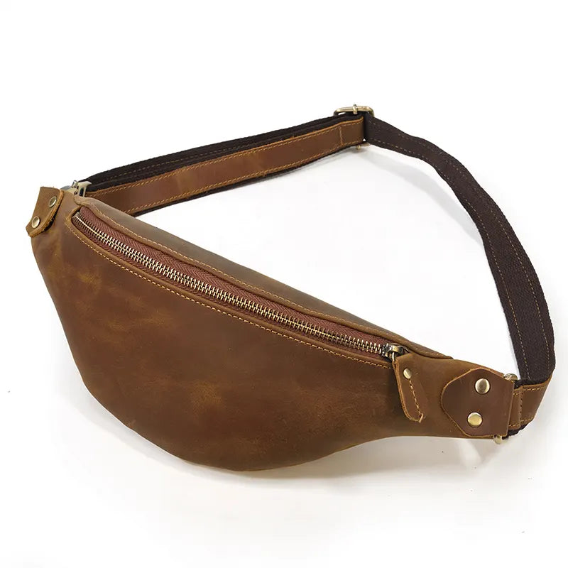 Wagner Leather Waist Bag | Full Grain Leather Fanny Pack