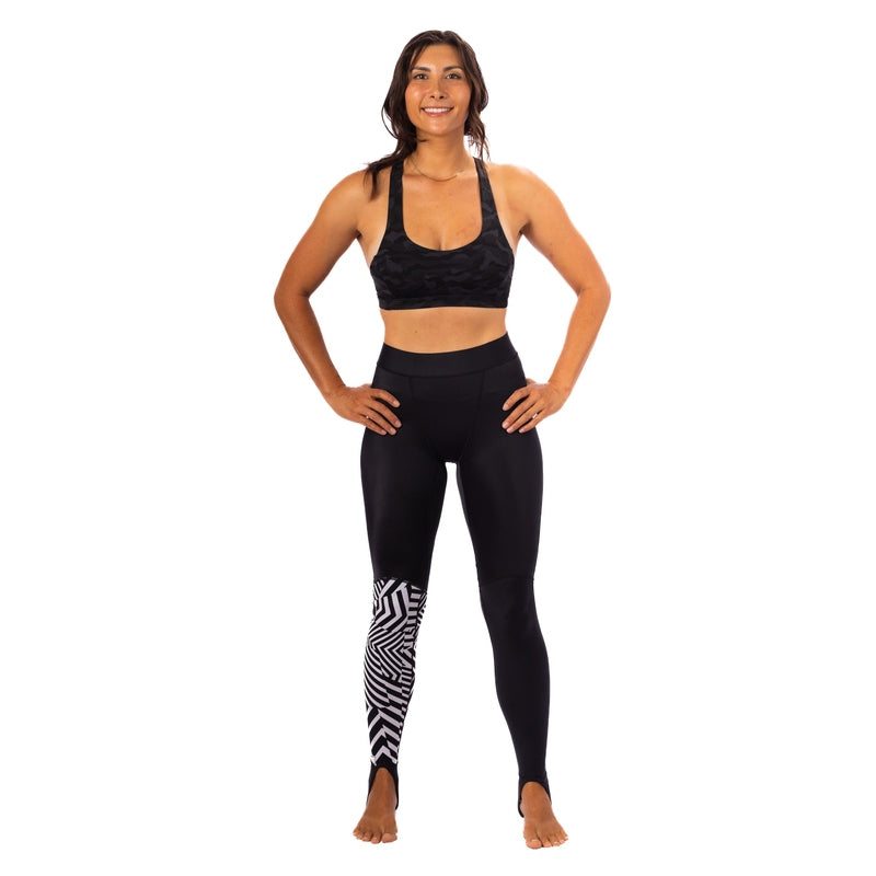 WAIHANA Black Carvico Lycra Leggings