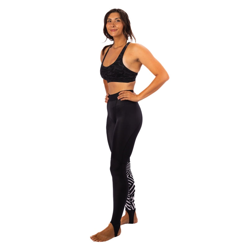 WAIHANA Black Carvico Lycra Leggings