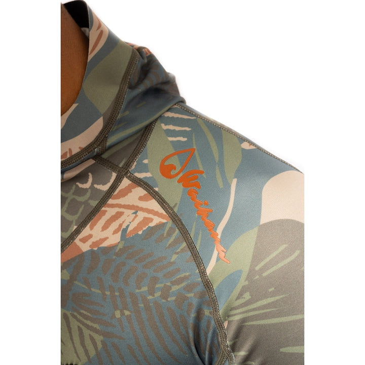 WAIHANA Hawaiian Brushstroke Hooded Spearfishing Rashguard