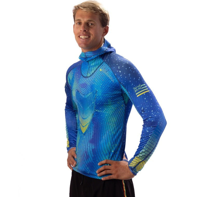 WAIHANA Kajiki Hooded Spearfishing Rash Guard