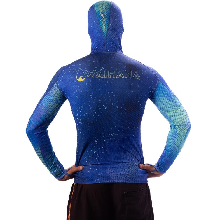 WAIHANA Kajiki Hooded Spearfishing Rash Guard