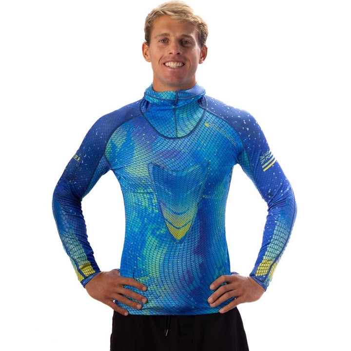 WAIHANA Kajiki Hooded Spearfishing Rash Guard
