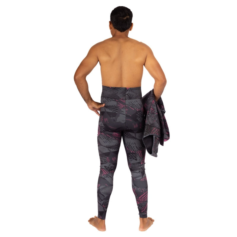 WAIHANA Men’s Pink Fishbone Spearfishing 1.5mm Wetsuit