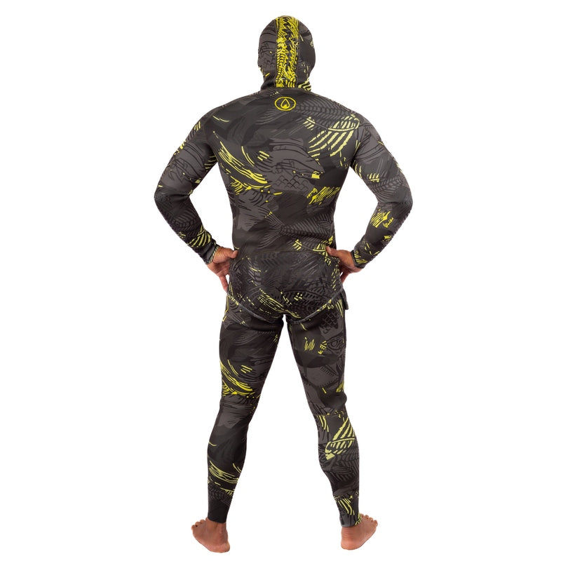 WAIHANA Men’s Lime Fishbone Spearfishing 3.5mm Wetsuit