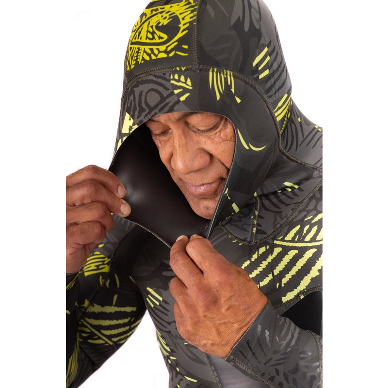 WAIHANA Men’s Lime Fishbone Spearfishing 3.5mm Wetsuit