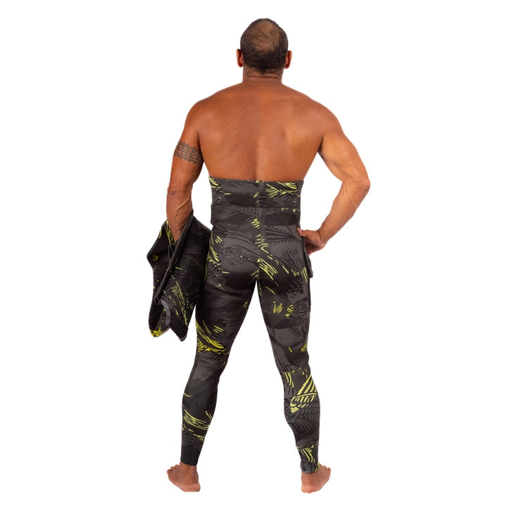 WAIHANA Men’s Lime Fishbone Spearfishing 3.5mm Wetsuit