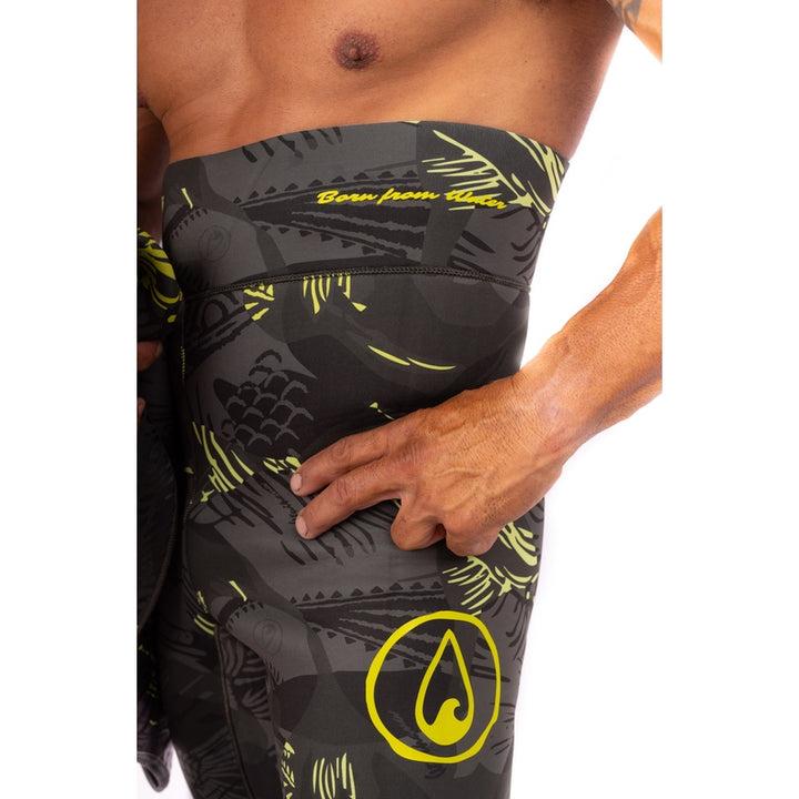 WAIHANA Men’s Lime Fishbone Spearfishing 3.5mm Wetsuit