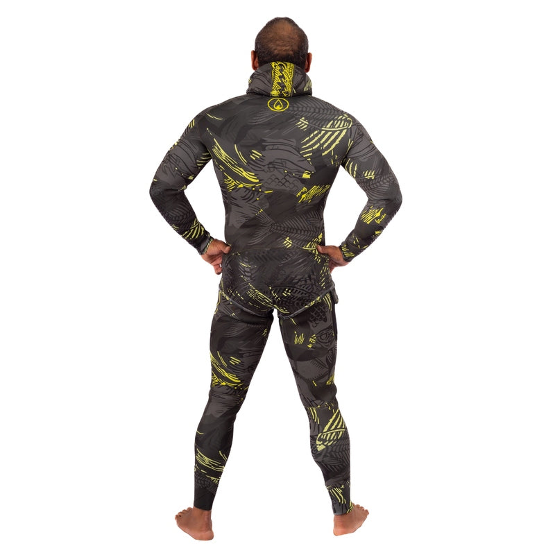 WAIHANA Men’s Lime Fishbone Spearfishing 3.5mm Wetsuit