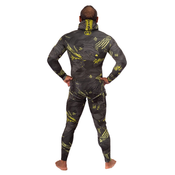 WAIHANA Men’s Lime Fishbone Spearfishing 3.5mm Wetsuit