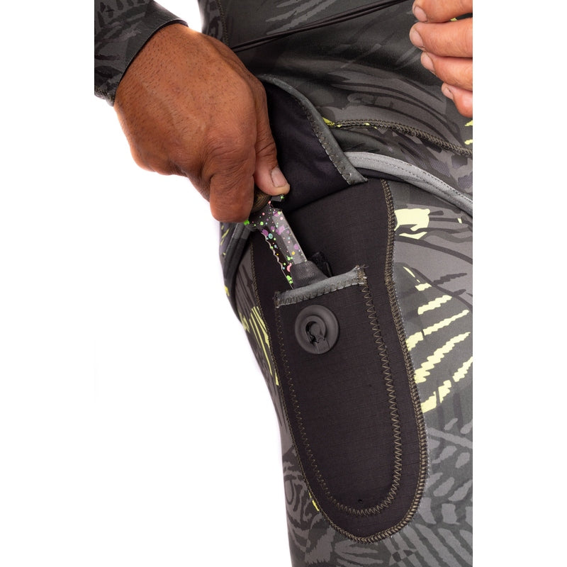 WAIHANA Men’s Lime Fishbone Spearfishing 3.5mm Wetsuit