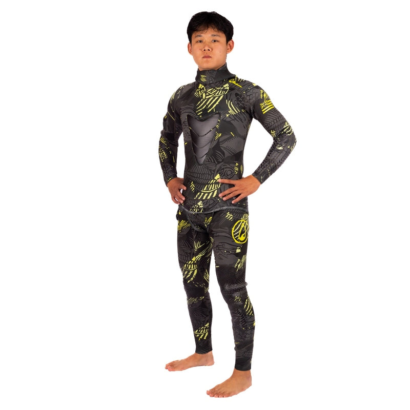 WAIHANA Men’s Lime Fishbone Spearfishing 3.5mm Wetsuit