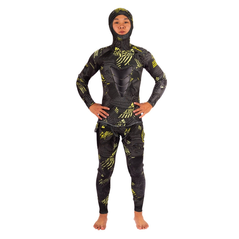 WAIHANA Men’s Lime Fishbone Spearfishing 3.5mm Wetsuit