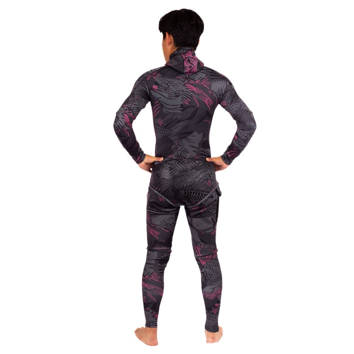 WAIHANA Men’s Pink Fishbone Spearfishing 1.5mm Wetsuit