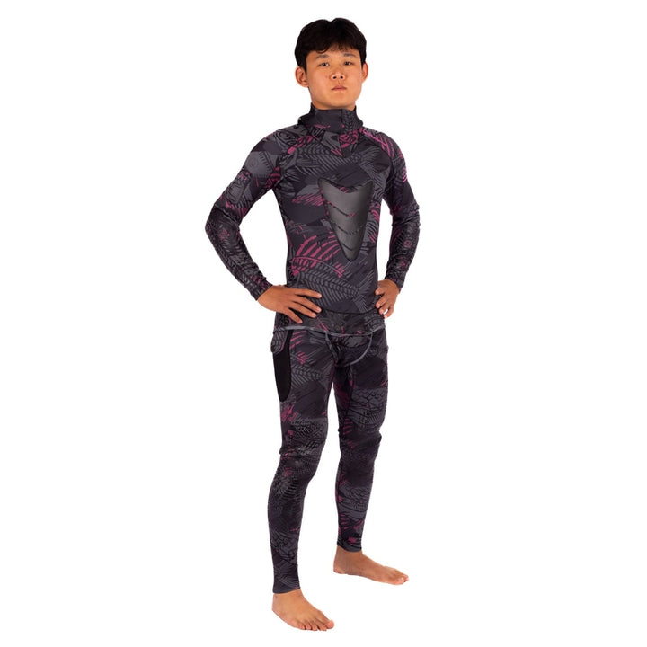 WAIHANA Men’s Pink Fishbone Spearfishing 1.5mm Wetsuit