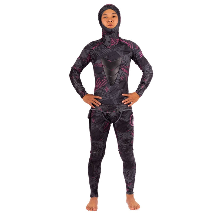 WAIHANA Men’s Pink Fishbone Spearfishing 1.5mm Wetsuit