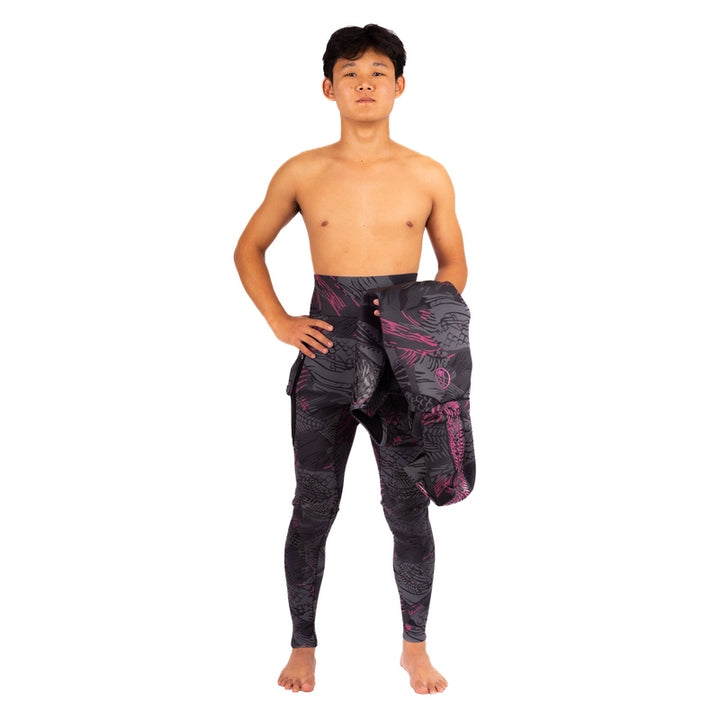 WAIHANA Men’s Pink Fishbone Spearfishing 1.5mm Wetsuit