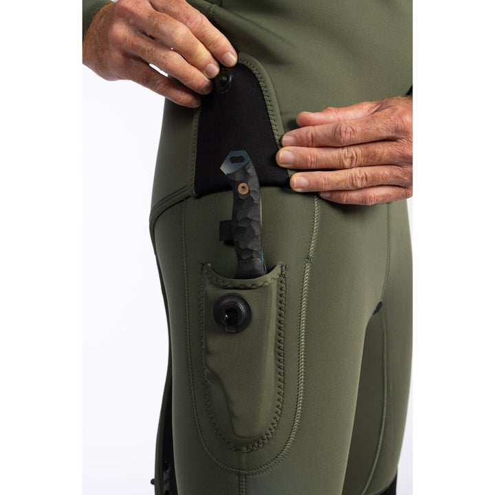 WAIHANA Men's Ranger Green Essentials Pro 5.0mm Wetsuit