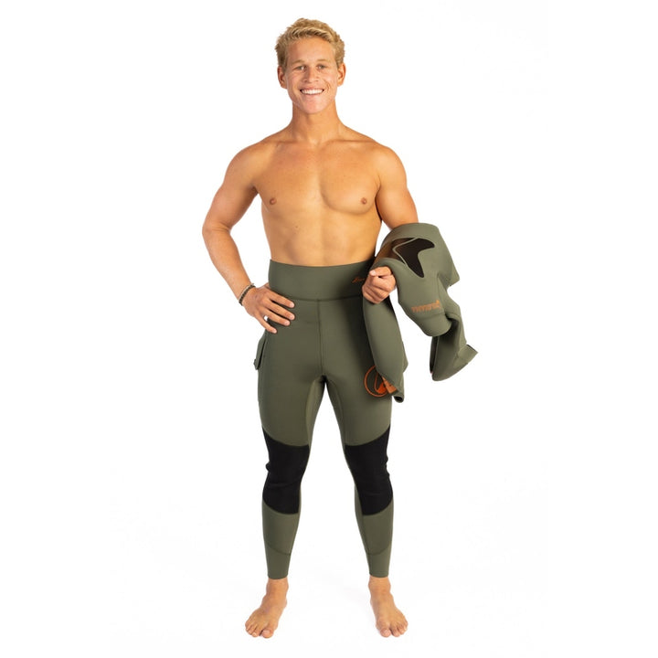 WAIHANA Men's Ranger Green Essentials Pro 5.0mm Wetsuit