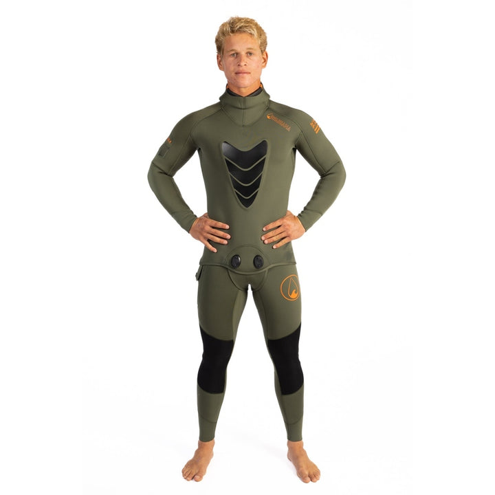 WAIHANA Men's Ranger Green Essentials Pro 5.0mm Wetsuit