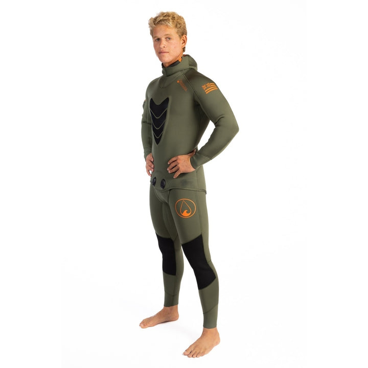 WAIHANA Men's Ranger Green Essentials Pro 3.0mm Wetsuit